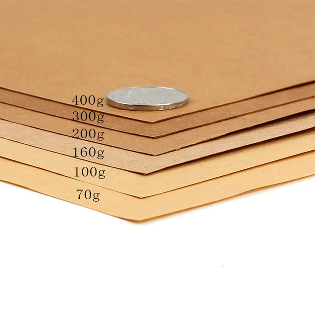 Feuille de papier kraft A4 épais 220g 10 pièces