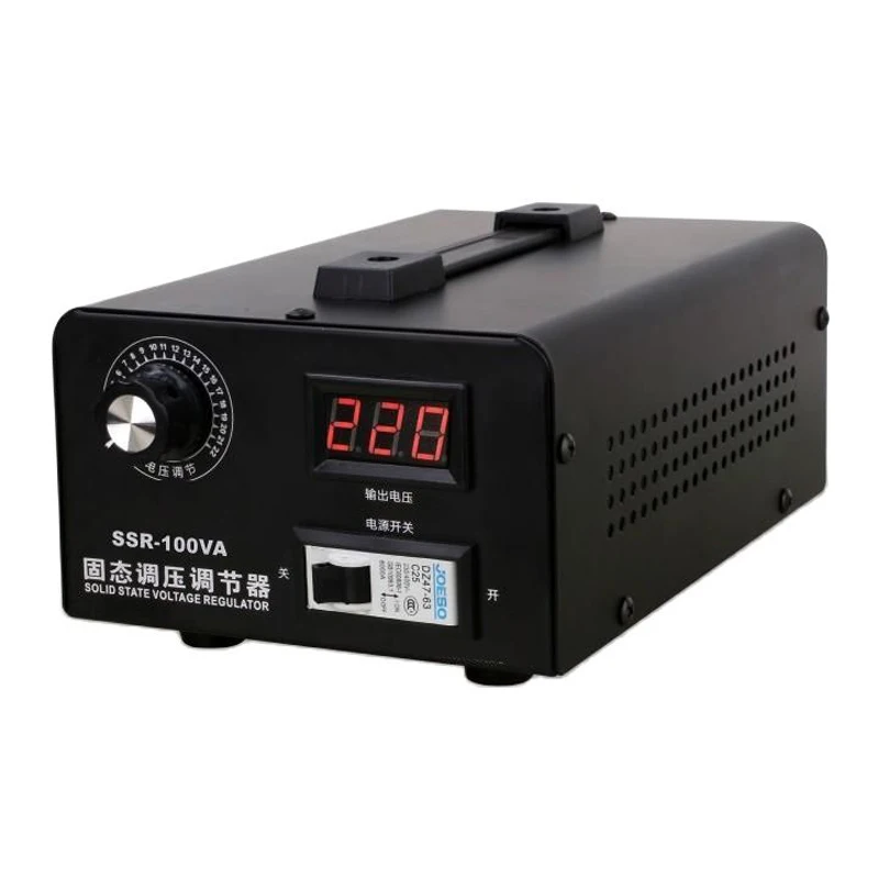 

SSR-100A Single-phase Solid-state Voltage Regulator 220V Power Thyristor Electronic Heater Temperature Adjustment