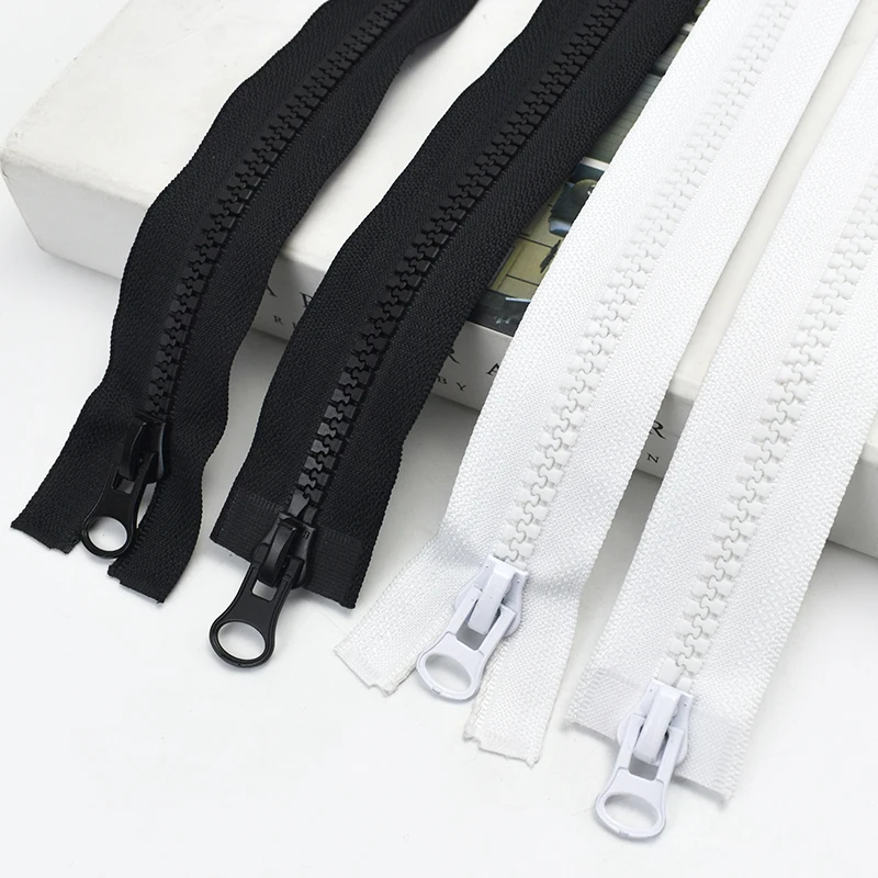 Description Picture 5 of item8# 15-500cm Resin Zipper Double Sliders Zippers For Sewing Jacket Coat Open-End Zips Repair Kit DIY Bag Clothing Accessories