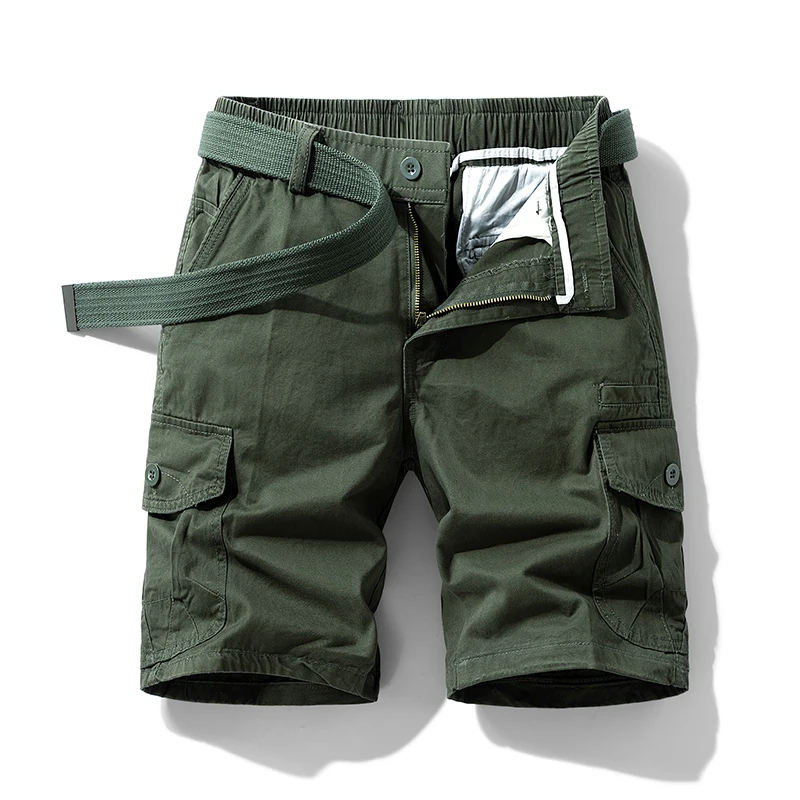 Summer New Mountaineering Fifth Pants Men's Shorts Loose Straight Leisure Sports Outdoor Multi-Pocket Work Pants Pirate Shorts