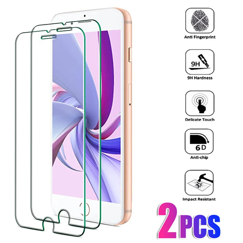 2Pcs Protective Glass For Apple Iphone 13 14 12 Mini 11 Pro Max Screen Protector Iphone 6 6S 7 8 Plus X Xr Xs Max Glass Film