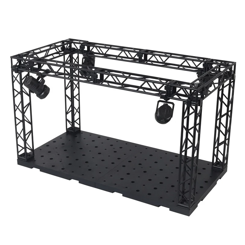 취미 시스템 베이스 범용 격납고 차고 디스플레이 무대, 다채로운 프로젝션 램프, 액션 피규어 조립 장면