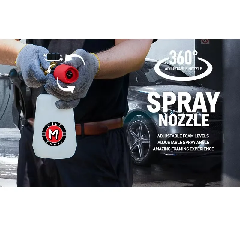 Foam Nozzle Snow Foam Lance Adjustable Angle 1/4 Quick Connection Car Wash