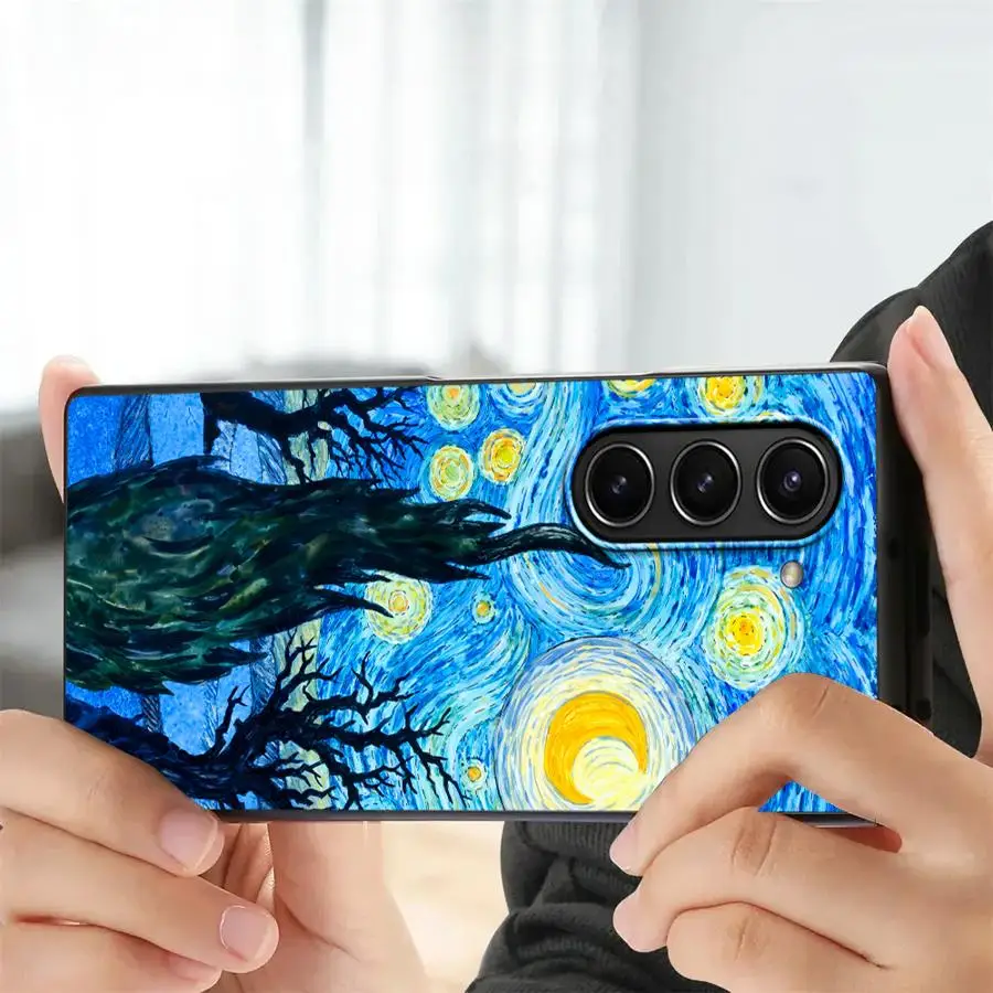 Van Gogh Starry Night Artistic Phone Case - Vibrant Back Cover Design