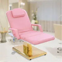 Lit de beauté électrique pouvant être levé et abaissé, peut s'allonger un lit de Massage plat, une chaise de beauté multifonctionnelle, fourniture de Salon 3