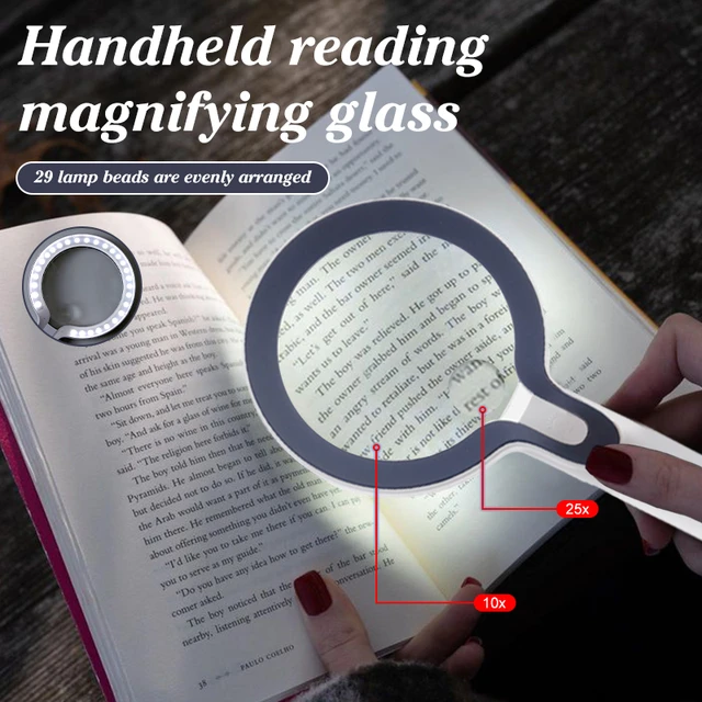 ILLumination No Reading Microscope Optical Lenses Magnifier Repair Lighting  Magnifying Glass Loupe - AliExpress