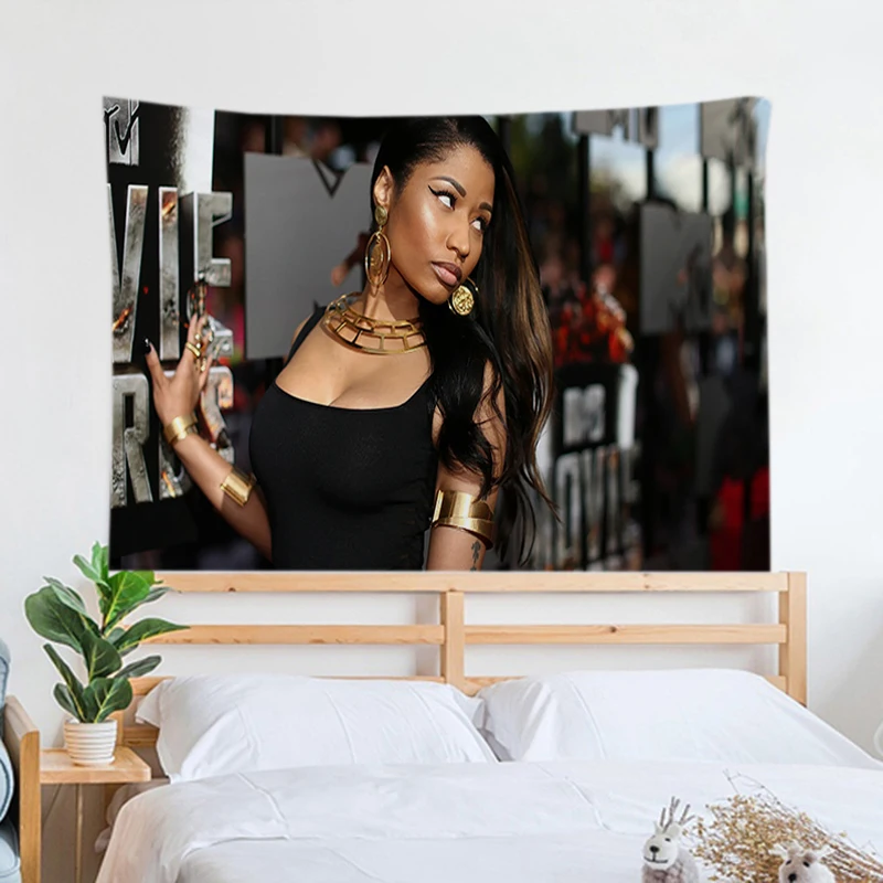 

Tapestries Nicki Minaj Tapestry for Bedroom Decoration Photo Paper on the Wall Decor Home Decorations Room Decors Aesthetic Art
