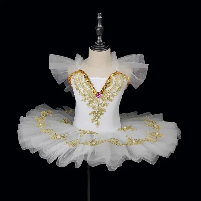 Robe d'été pour filles, tenue de Ballet élégante, Costume de danse pour enfants, tenue de scène pour enfants, vêtements Tutu pour bébés 1