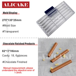 Polycarbonate Chocolate Bar Molds for Confectionery and Baking (Chocolate Bar 18L)