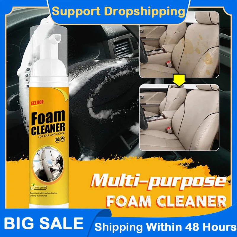 

30ml Multi-purpose Foam Cleaner Anti-aging Cleaning Automoive Car Interior Home Cleaning Foam Cleaner Home Cleaning Foam Spray
