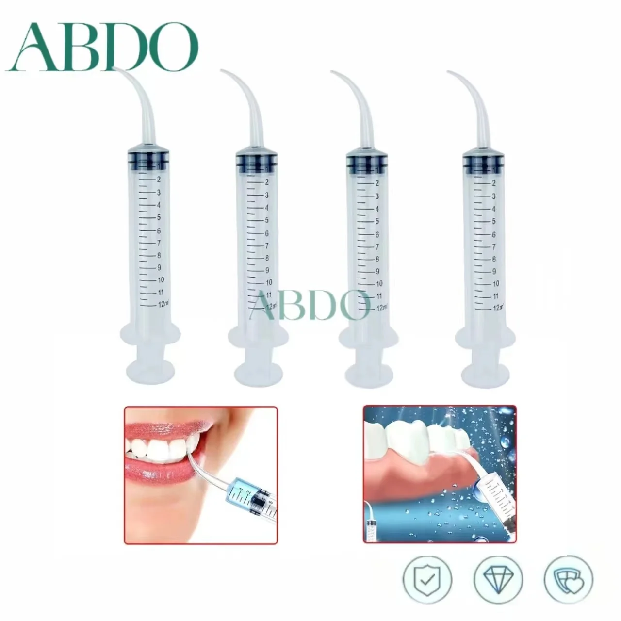 

Стоматологический ирригационный шприц с изогнутым наконечником, 12 мл, одноразовый стоматологический инструмент для Стоматологического использования, стоматологические расходные материалы
