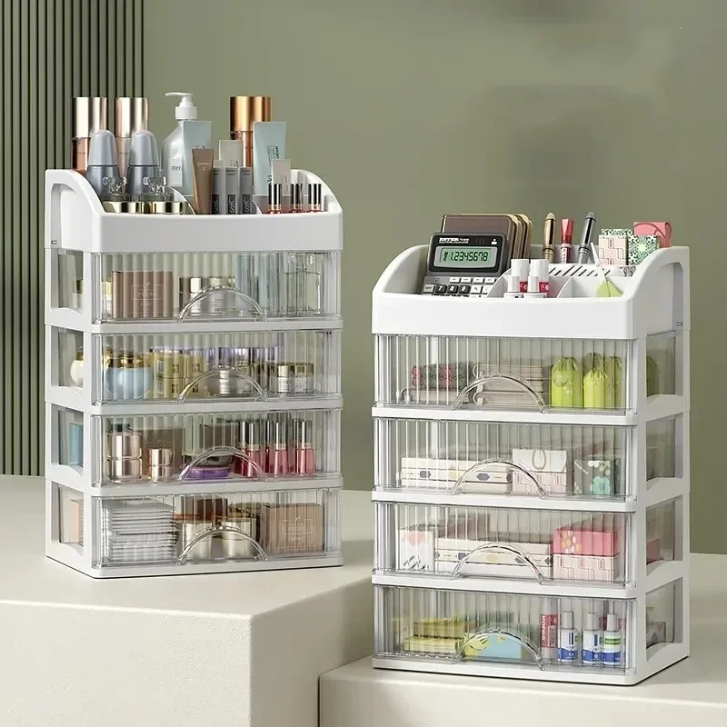 

Storage Desktop Cosmetic Box Type Brush Drawer Holder Makeup Lipstick Container Organizers Organizer Skincare Bathroom