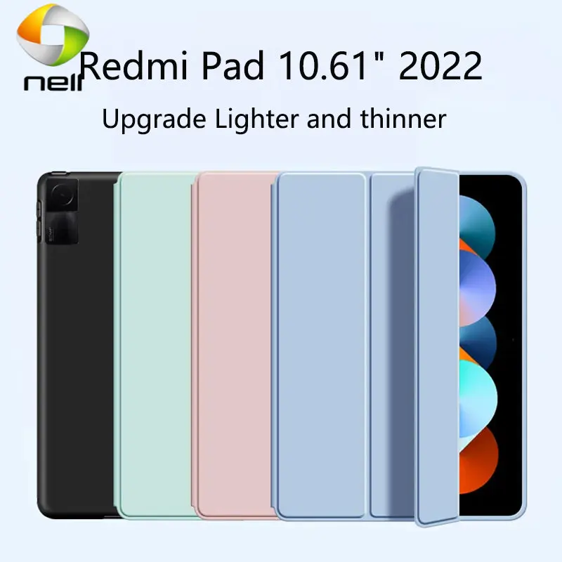 Per Xiaomi Redmi Pad 10.61 2022 Custodia In Pelle Pu Tri-Folding Flip Stand Tablet Cover Per Redmi Pad 10.61 Pollici Mi Pad 5 Pro Funda