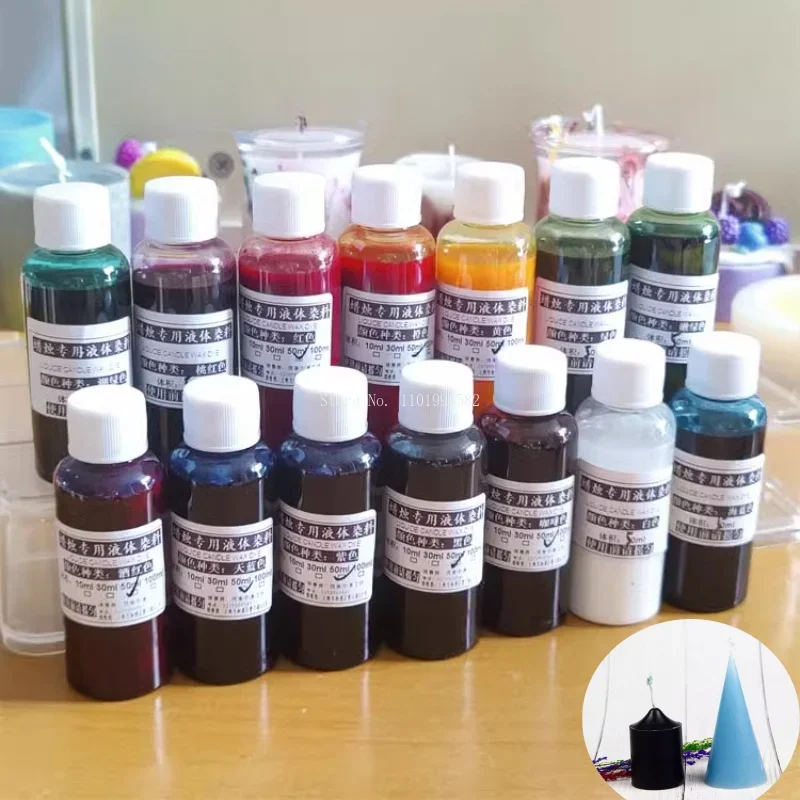 

50 мл/бутылка, 14 цветов, жидкая свеча, безопасная и без запаха