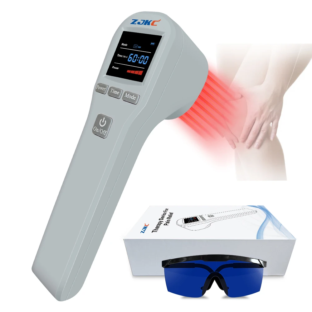 

ZJKC 650nm 808nm холодный лазер LLLT для домашнего использования портативный лазер для лечения язв, тендинитов, травм мягких тканей, заживления ран