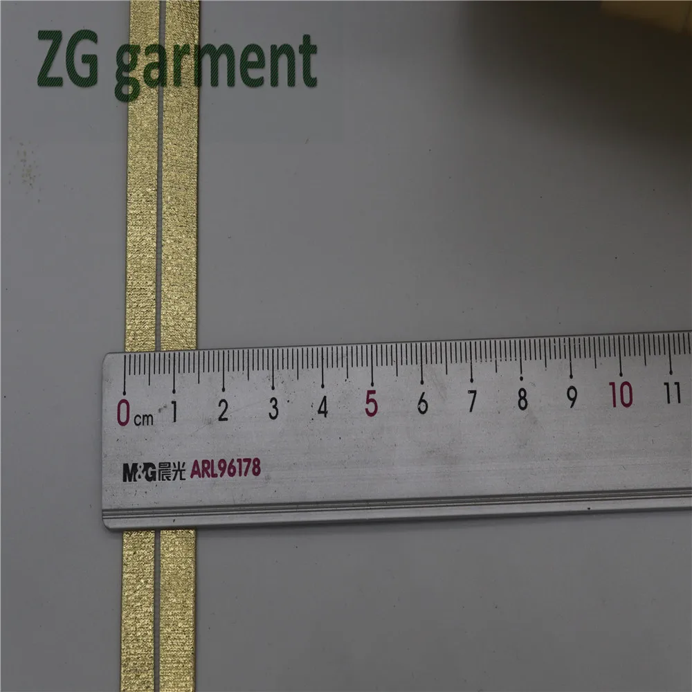 5/8"(15mm) Metallic Bias Tape Bias Binding Ribbon Solid Color pu gold For DIY dress Garment handmade sewing material