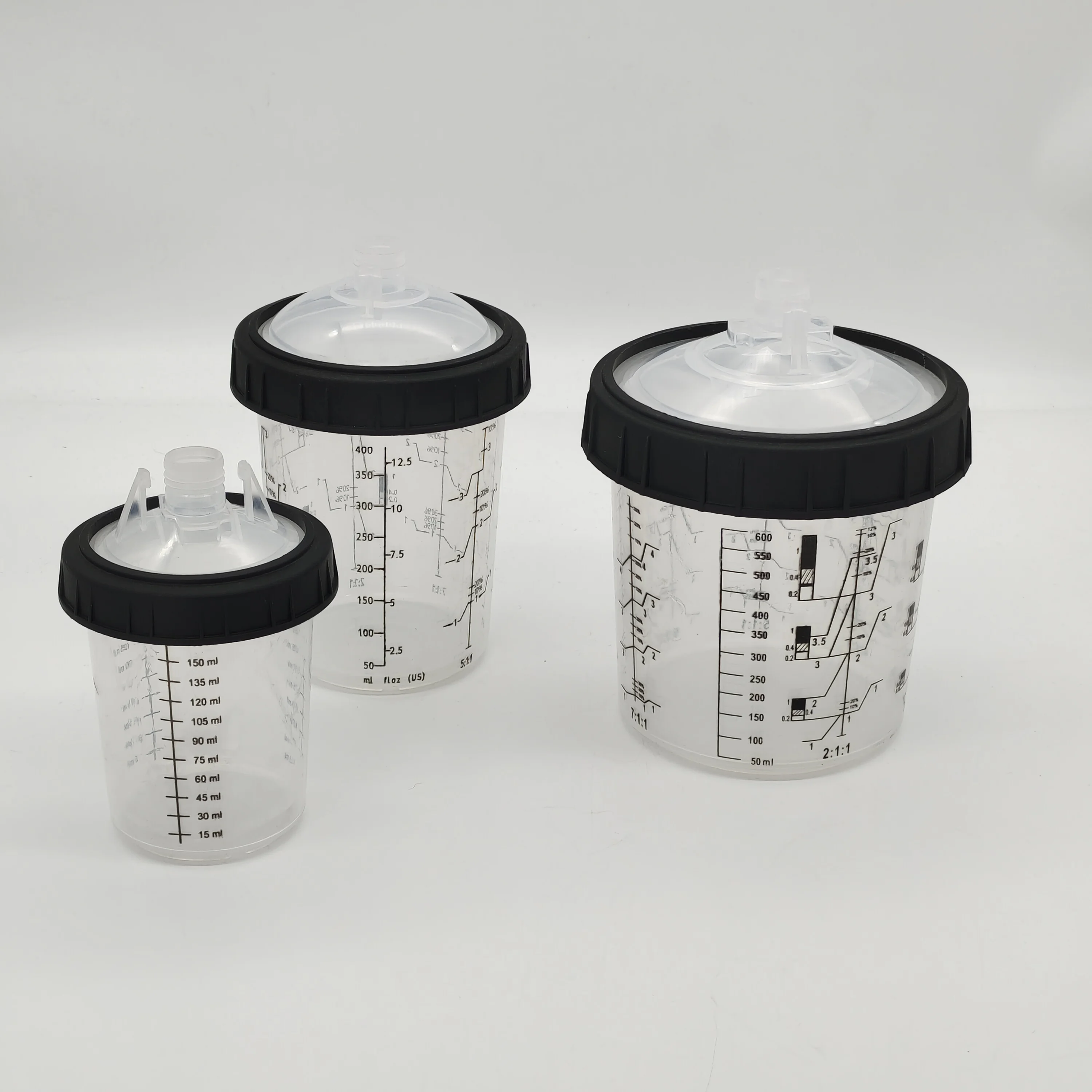 10/20/30/50 PCS Paint Adapter Spray Gun Paint Mixing Cup No-Clean Spray Gun Tank Paint Tank 165/400/600ml Disposable Paint Cup 5