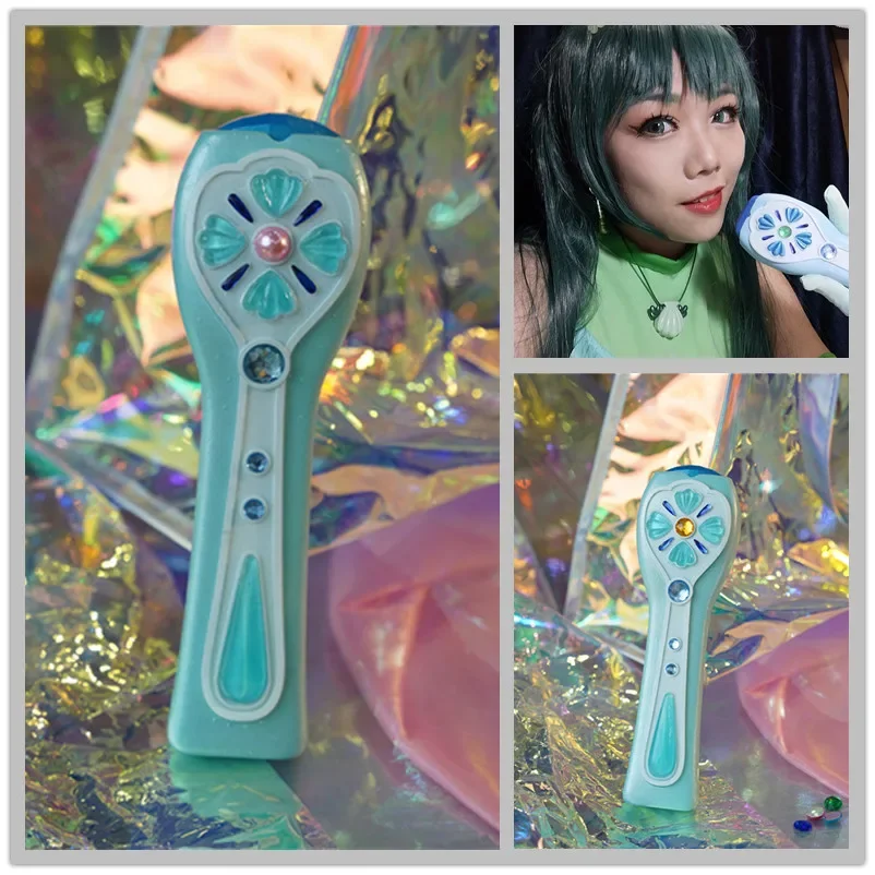 

New Mermaid Melody Pichi Pichi Pitch Lucia Nanami Rina Toin Hanon Hosho Cosplay Microphone 3D Printing Cosplay Props