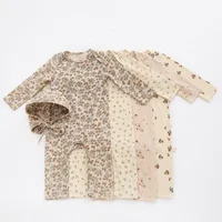 0-24M Newborn Kid baby Boys Girls Clothes Spring Print Romper Cute Sweet Cotton Jumpsuit Long Sleeve Cotton Fall Baby Outfit 1