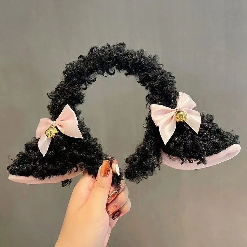 Original Design Sheep KC Lolita Handgefertigtes Stirnband mit Lammohren und Tierkopfschmuck – Detail 15