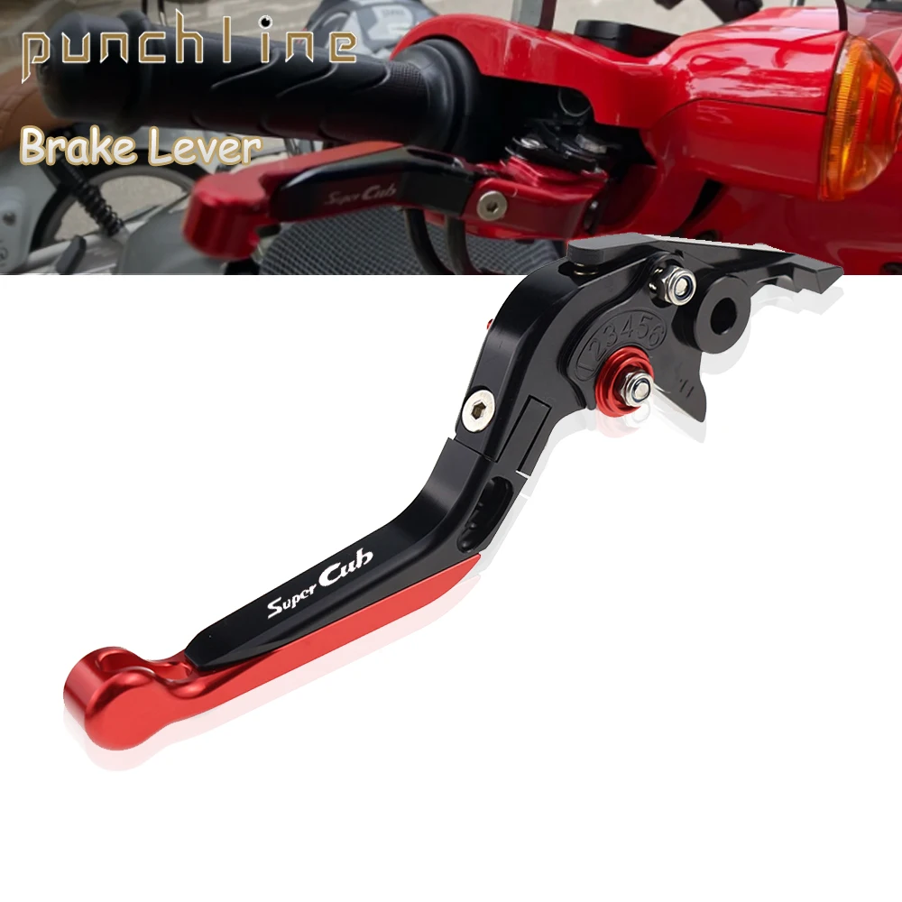 Fit For C125 Super Cub C SUPER CUB 110 CUB110 2018-2023 Folding Extendable Brake Lever