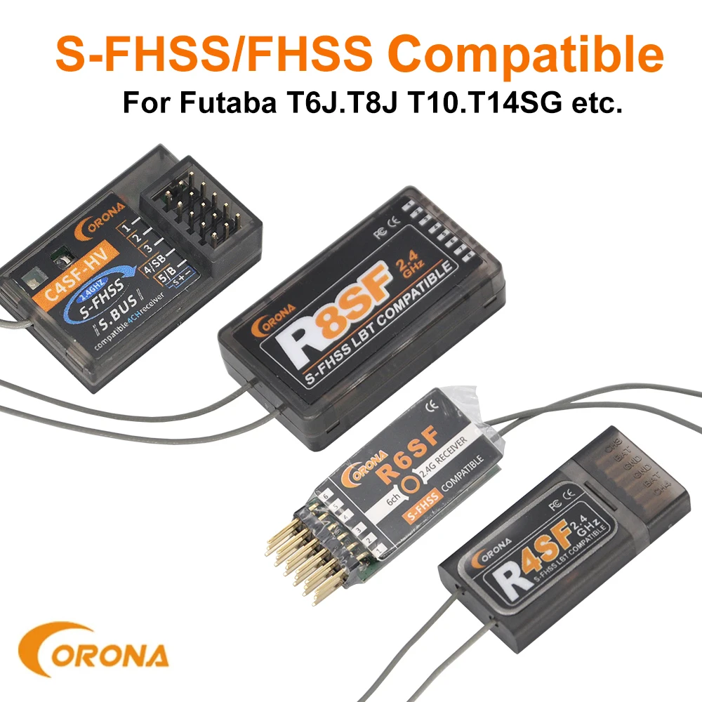 Récepteur Corona GR7SF 7CH S-FHSS Avec Gyroscope – Compatible Futaba T6J T8J T10J T14SG