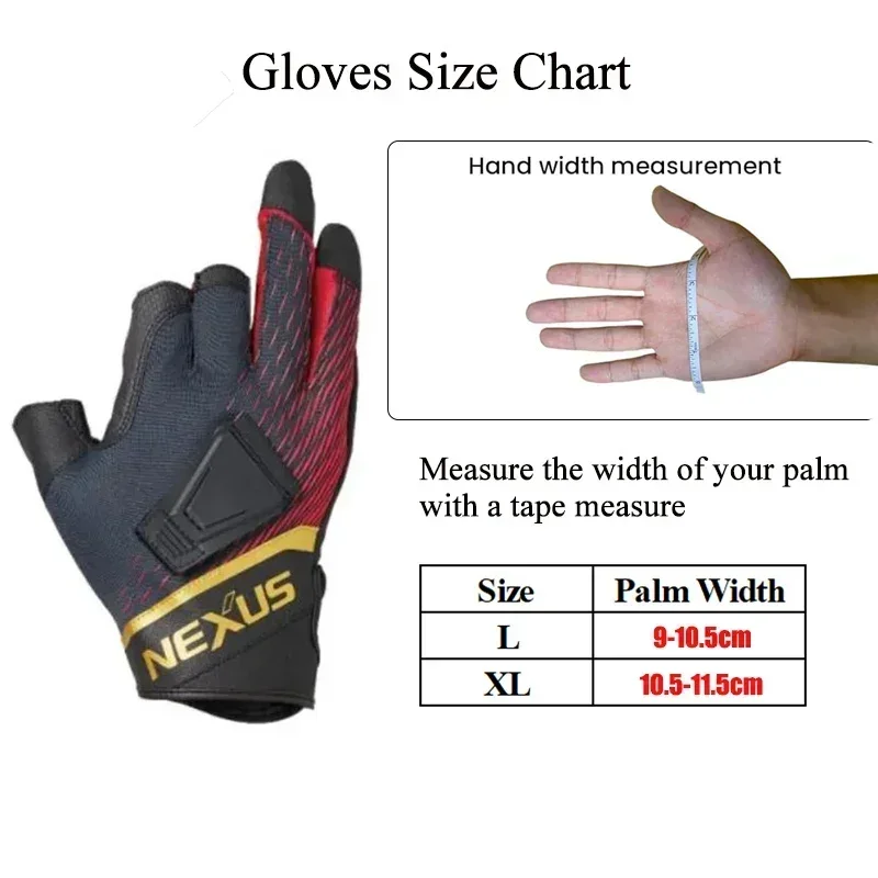 Fishing Gloves Anti-slip Winter Elastic 3-Finger Cut Windproof and Warm Rock Fishing Waterproof Angling