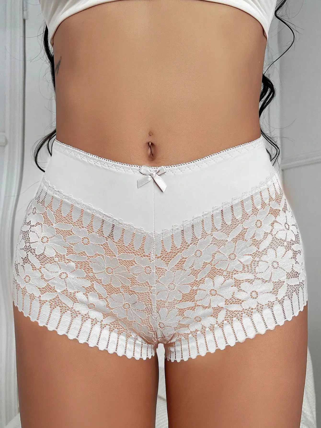 Sexy Lace High Waist Panties image 6