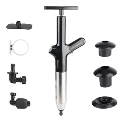 Powerful High - Pressure Drain Unclogging Tool for Bathrooms and Kitchens (Black)