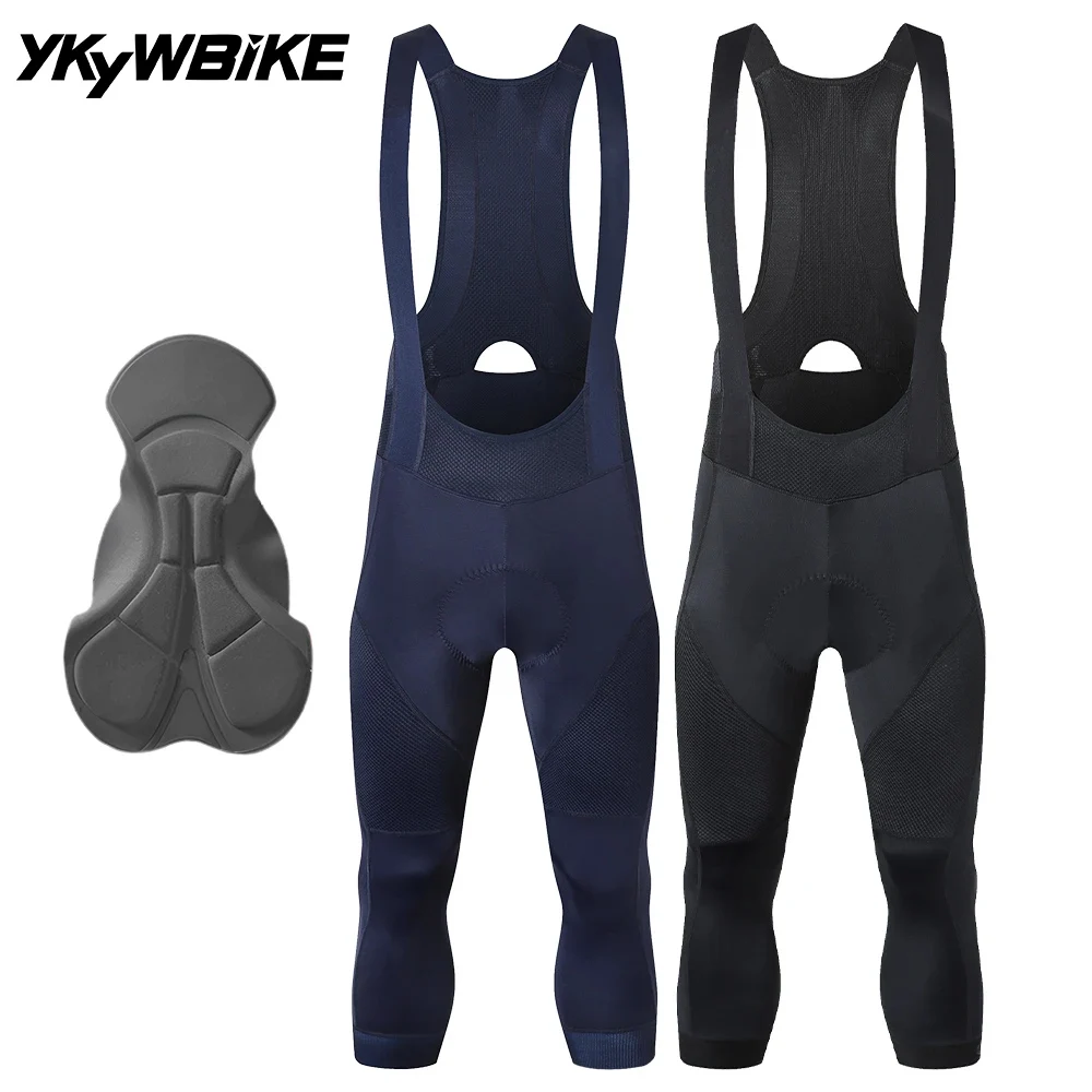 

Ykywbike Cycling Bib Shorts 3 4 Men 4 Hours Ride Padded Shorts Pro Road Bicycle Tights Pants Mtb Bib Bike Short