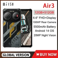 IIIF150 Air3 Rugged Machine 12GB+512GB Night Vision 6.6 Inch Helio G96 Smartphone Android 14 100MP 5500mAh 30W 4G Cel l Phone 1