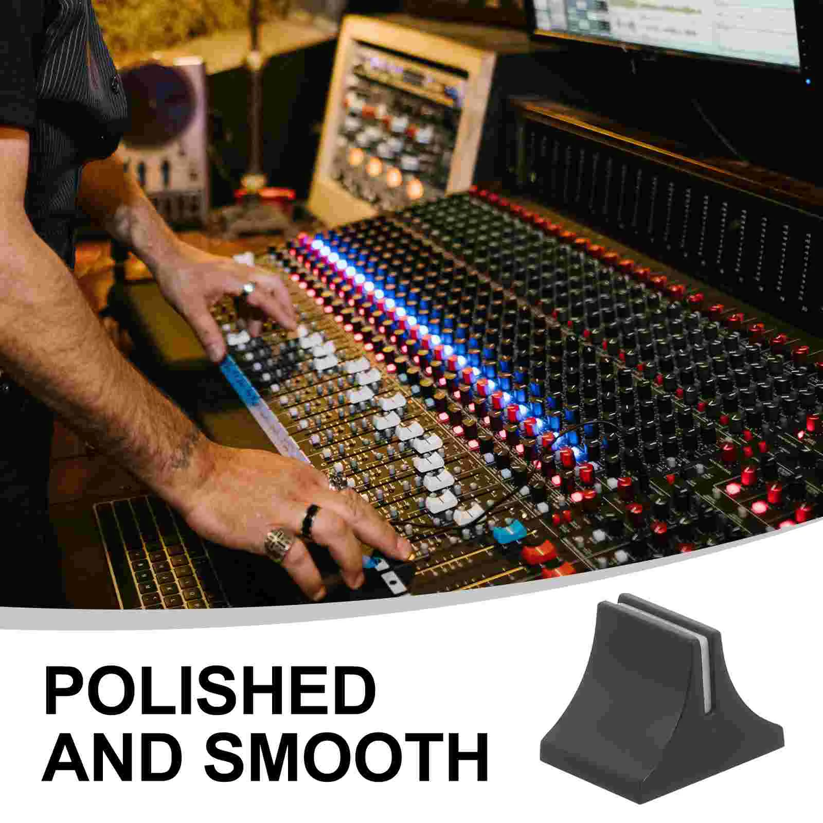20 Pcs Mixer Push-pull Cap Slider Part Dj Fader Knobs Replacement Audio Caps Buttons pot mixer fader