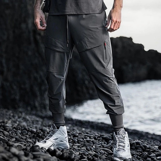 Pantalones Largos Para Hombre De Chándal Casual Moda De Algodón Gimnasio  Deporte