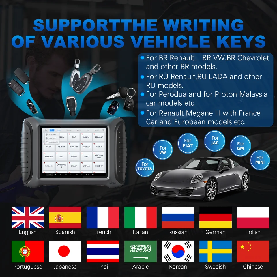 XTOOL X100PAD3 Pro IMMO/Key 프로그래밍 도구, 모든 시스템 진단 도구, KC501 활성 테스트, 모든 키 손실, 38 개 이상의 서비스