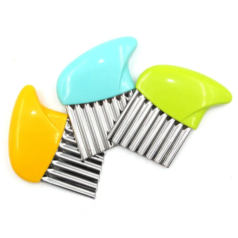 Wavy French Fries Cutter Stainless Steel Potato Slicer Vegetable Chopper Veggie Slicer Durable Kitchen Gadgets Cutter