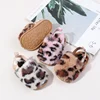 Winter Baby Plush Toe Soft Slippers Spring and Autumn Girls Boys Indoor Walking Shoes Fashion Leopard Point Toddler Infant Shoes 3