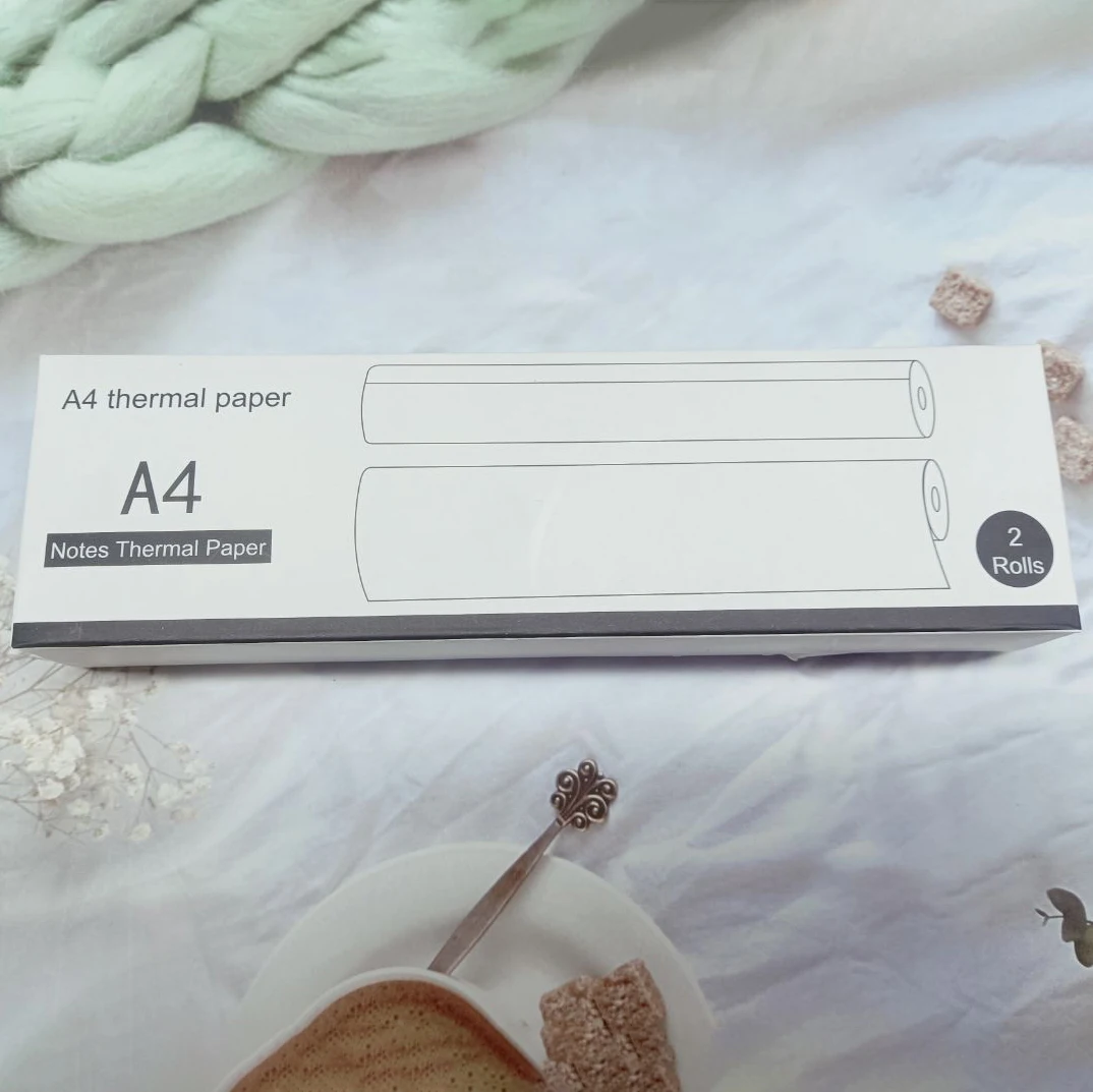 Mürekkepsiz Taşınabilir A4 Termal Yazıcı Bluetooth PDF Excel Kelime Belge Baskı Makinesi Kağıt Rulosu Ofis Çalışması Ev Okul Için