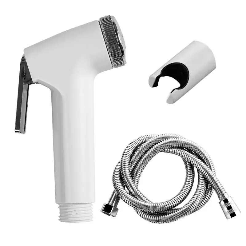Toilet Flushing Gun 3Pcs High-Pressure Spray Gun Set Toilet Booster Water Bathroom Flush Nozzle Women's Cleaning Bidet Faucet Universal Shower