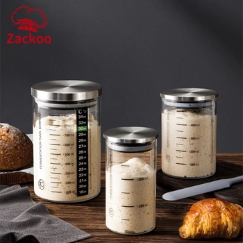 Clear Glass Sourdough Fermentation Jar 1