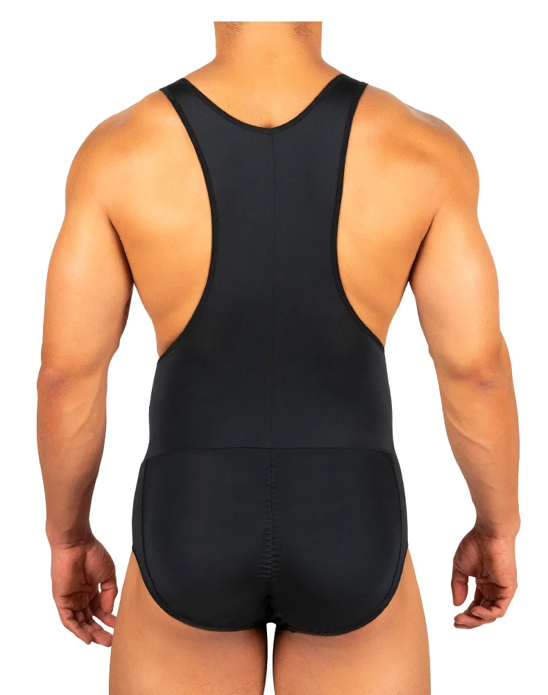 Men Hip Padded Butt Lifting Bodysuit