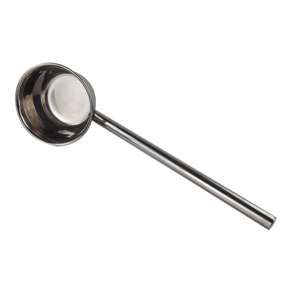 Garden Spoon Soup Ladle Household Water Tub Silver Stainless Steel Sturdy Bailer