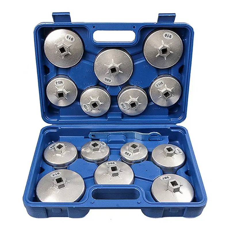 

Set Oil Filter Pliers Wrench Oil Filter Wrench Removal Tool Drive Removal Tool Set Aluminum Alloy Cup Type Oil Filter Wrench