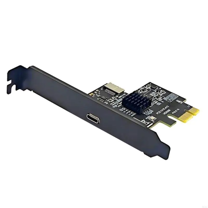PCIE USB3.2 유형 C 확장 카드 PCIE 1X USB C 변환기10Gbps 데이터 전송