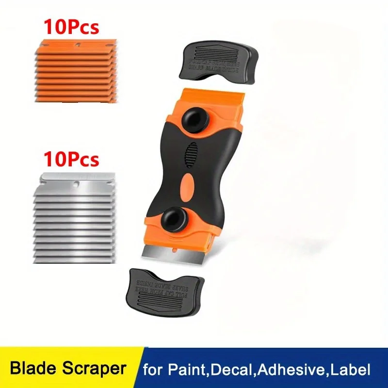 Putty Knife Scraper Wall Scraper Paint Scraper 1pc Scrapers Mobile Phone Tablet Car Film Glue Removal Tool Multi-function Shovel Knife Glass Tile Cleaning Double-sided Multi-p