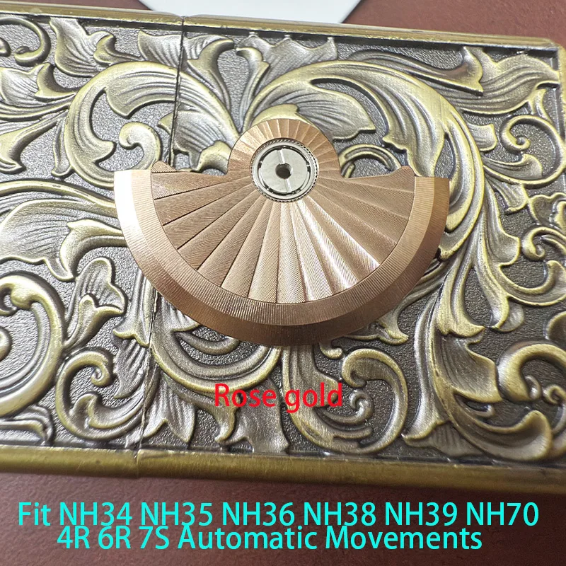 Customized Automatic Hammer Rose Gold Black Blue Silver Gold Watch Rotor Parts