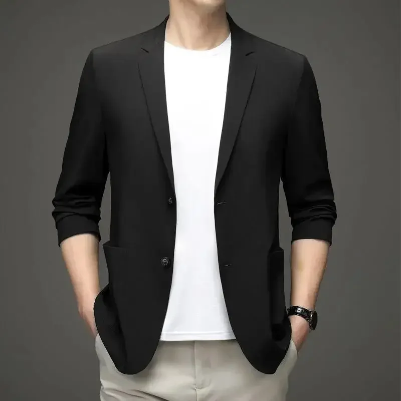 Summer New Casual Western-style Men's Suit Jacket Sun Protection Lightweight Business