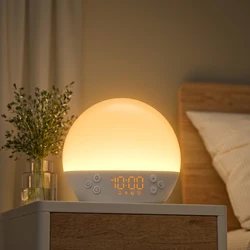 Sunrise Simulation Alarm Clock & Soothing Sound Machine with Dimmable Wake - Up Light (Digital Alarm Clock)