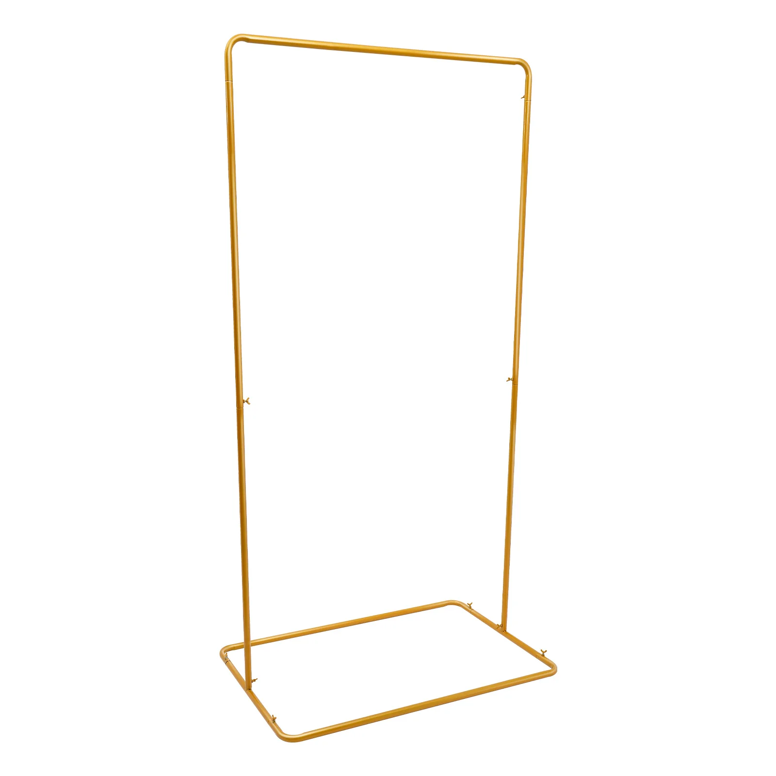 Hochzeitsbogen Rechteckiger Goldener Bogenrahmen Hintergrundständer Quadratischer Metallbogen für Hochzeitszeremonien mit Stabiler Basis – Detail 4