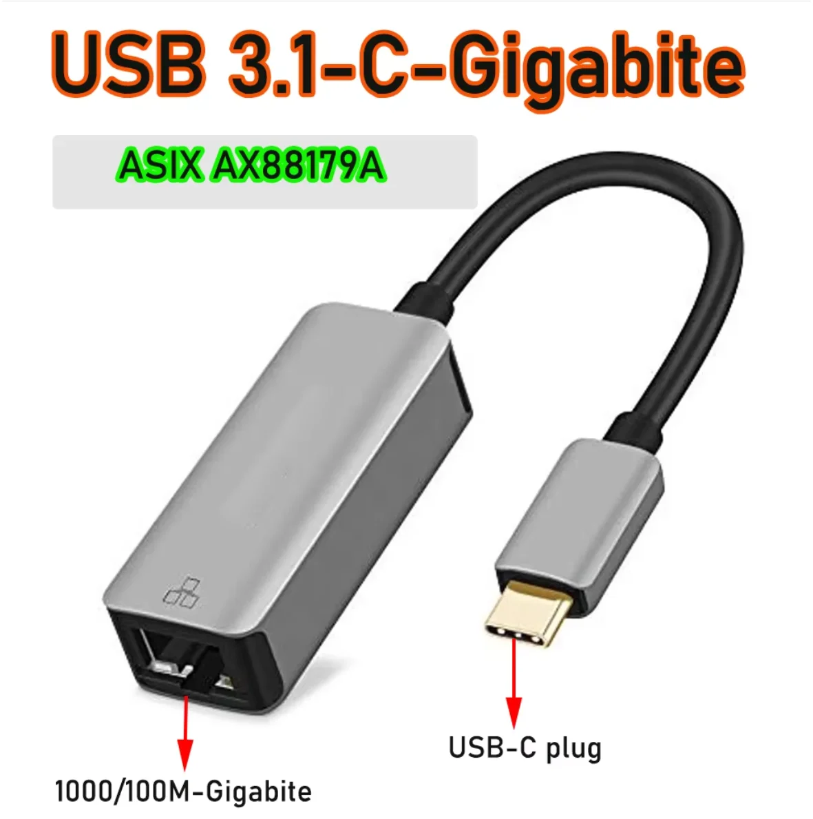 High-Speed USB-C Gigabit Ethernet Adapter
