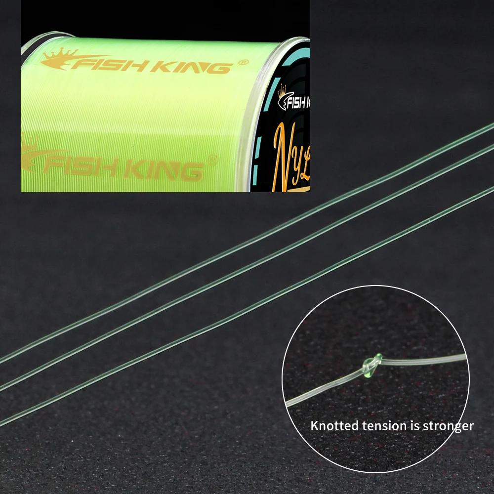 FISH KING 300M 500M Monofilament Fishing Line Japan 0.14-0.50MM Super Strong Nylon Line Carp Fishing Accessories 4.13-31.28LB 6